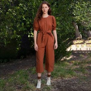 THE GREAT. Homeroom tie jumpsuit